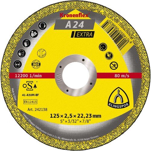  Klingspor A 24 EXTRA Trennscheiben A 24 EX Trennscheiben 125 x 2,5 x 22,23 mm gerade 12460883