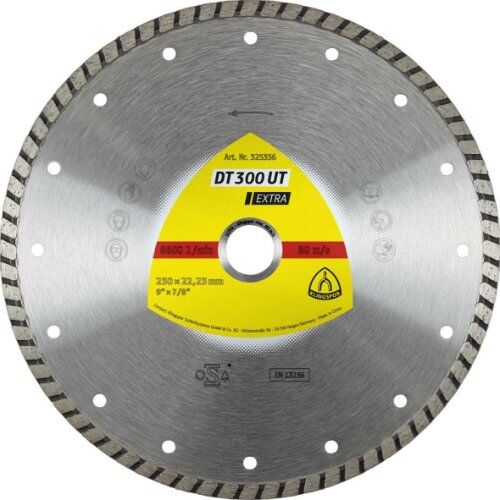  Klingspor Extra DT 310 UT Diamanttrennscheiben DT 300 UT Diamanttrennscheiben 125 x 1,9 x 22,23 mm 1,9 x 7 mm geschlossener Rand Turbo 12460654
