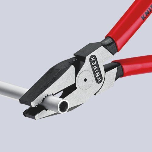  Kraft-Kombizangen KNIPEX 02 01 200 Kraft-Kombizange mit Kunststoff überzogen schwarz atramentiert 200 mm 12381037