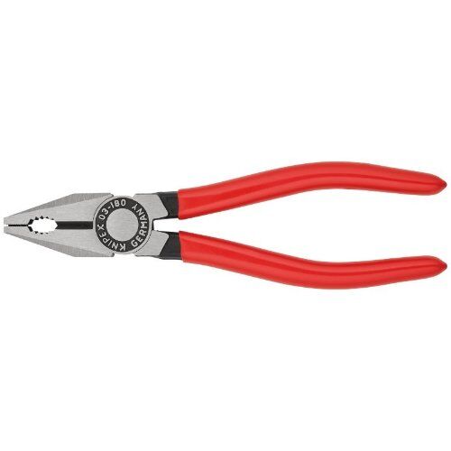  Kombizangen KNIPEX 03 01 180 EAN Kombizange mit Kunststoff überzogen schwarz atramentiert 180 mm 12381013