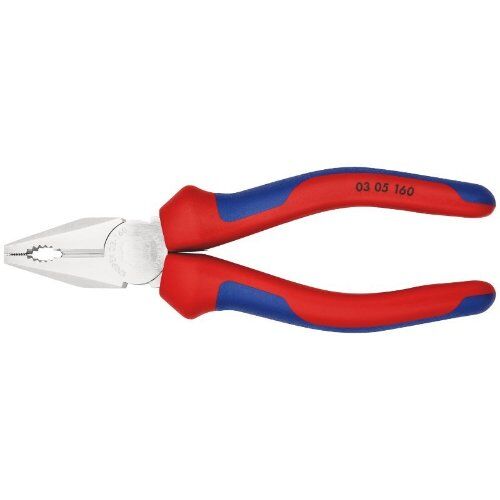  Kombizangen Kombizangen KNIPEX 03 05 160 Kombizange mit Mehrkomponenten-Hüllen verchromt 160 mm 12381021