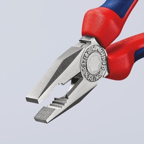  Kombizangen Kombizangen KNIPEX 03 05 180 Kombizange mit Mehrkomponenten-Hüllen verchromt 180 mm 12381018