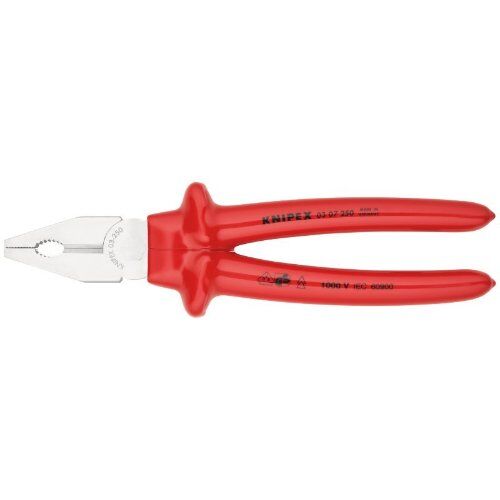  Kombizangen Kombizangen KNIPEX 03 07 250 Kombizange tauchisoliert, VDE-geprüft verchromt 250 mm 12381011