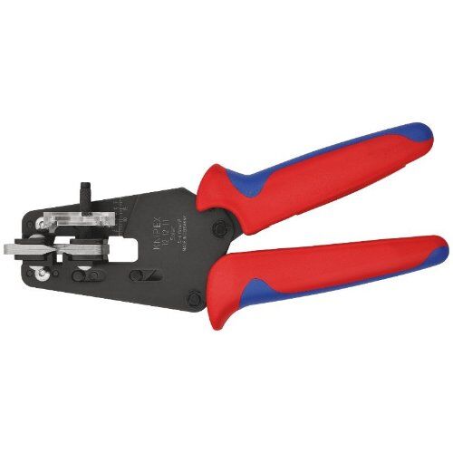  Präzisions-Abisolierzangen mit Formmessern KNIPEX 12 12 11 Präzisions-Abisolierzange mit Formmessern mit Mehrkomponenten-Hüllen brüniert 195 mm 12380331