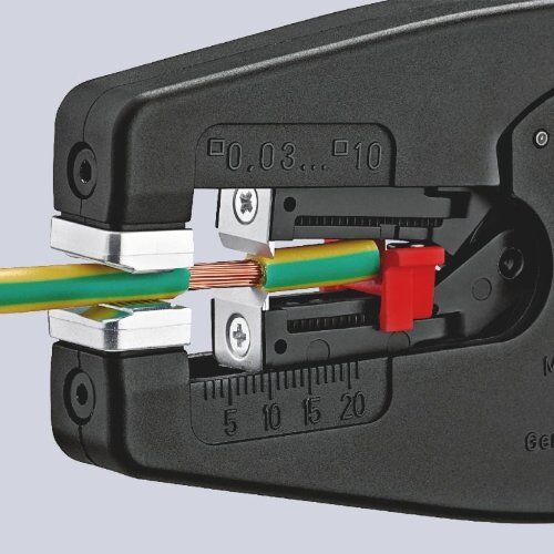  KNIPEX MultiStrip 10 Automatische Abisolierzange KNIPEX 12 42 195 SB MultiStrip 10 Automatische Abisolierzange 195 mm 12380347