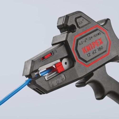  Abisolierzangen und Abmantelungswerkzeuge Automatische Abisolierzange KNIPEX 12 62 180 SB Automatische Abisolierzange  180 mm 12380351