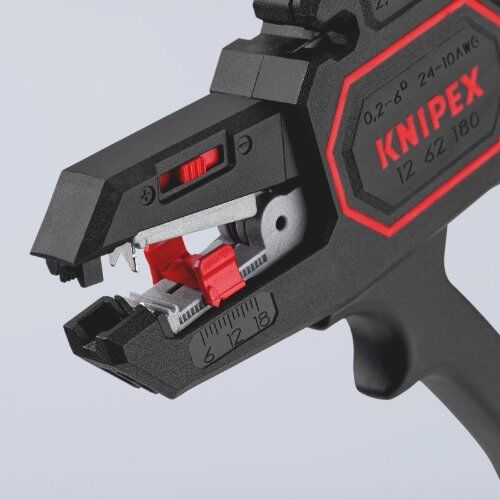  Abisolierzangen und Abmantelungswerkzeuge Automatische Abisolierzange KNIPEX 12 62 180 SB Automatische Abisolierzange  180 mm 12380351