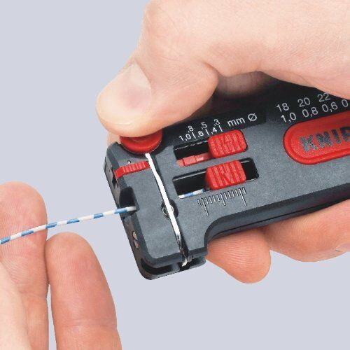  Mini-Abisolierwerkzeug KNIPEX 12 80 100 SB Mini-Abisolierwerkzeug  100 mm 12380355