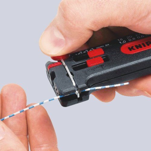  Mini-Abisolierwerkzeug KNIPEX 12 80 100 SB Mini-Abisolierwerkzeug  100 mm 12380355
