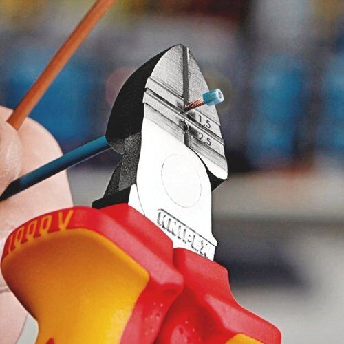  Abisolier-Seitenschneider KNIPEX 14 26 160 Abisolier-Seitenschneider isoliert mit Mehrkomponenten-Hüllen, VDE-geprüft verchromt 160 mm 12380370