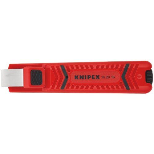  Abmantelungswerkzeuge mit Schleppklinge KNIPEX 16 20 16 SB Abmantelungswerkzeug mit Schleppklinge schlagfestes Kunststoffgehäuse 130 mm 12380406