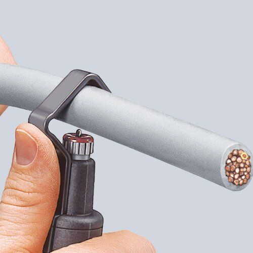  Abmantelungswerkzeuge für Wendelschnitt KNIPEX 16 30 135 SB Abmantelungswerkzeug für Wendelschnitt schlagfestes Kunststoffgehäuse 135 mm 12380395
