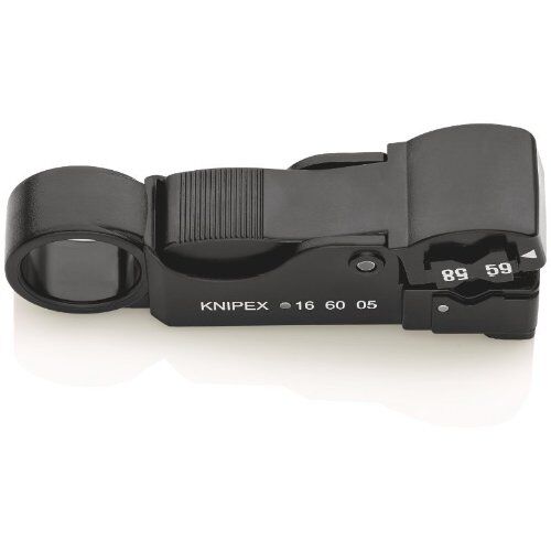  Abisolierwerkzeug für Koaxialkabel KNIPEX 16 60 05 SB Abisolierwerkzeug für Koaxialkabel  105 mm 12380377