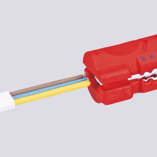  Abmantelungswerkzeug für Flach- und Rundkabel KNIPEX 16 64 125 SB Abmantelungswerkzeug für Flach- und Rundkabel  125 mm 12380380