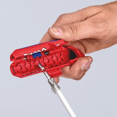  KNIPEX ErgoStrip® Universal-Abmantelungswerkzeug KNIPEX 16 95 02 SB ErgoStrip® Universal-Abmantelungswerkzeug 135 mm 12380314