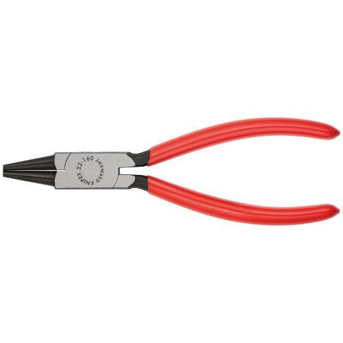  Greifzangen Rundzangen KNIPEX 22 01 160 Rundzange mit Kunststoff überzogen schwarz atramentiert 160 mm 12380812