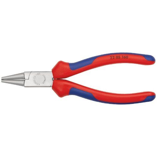  Rundzangen KNIPEX 22 05 160 Rundzange mit Mehrkomponenten-Hüllen verchromt 160 mm 12380811