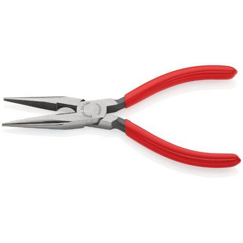  Flachrundzangen mit Schneide (Radiozangen) KNIPEX 25 01 160 Flachrundzange mit Schneide (Radiozange) mit Kunststoff überzogen schwarz atramentiert 160 mm 12380842