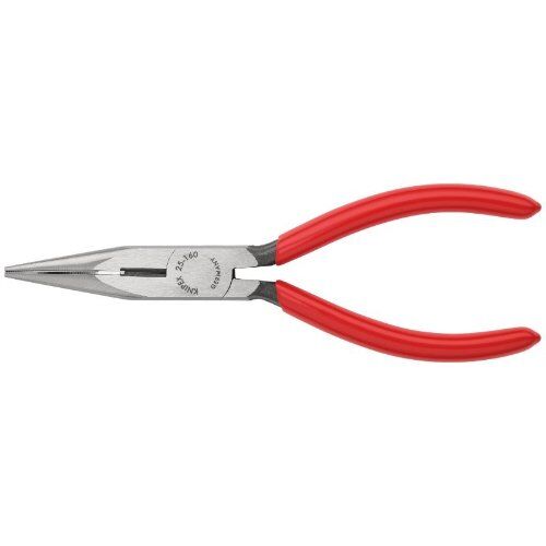  Flachrundzangen mit Schneide (Radiozangen) KNIPEX 25 01 160 Flachrundzange mit Schneide (Radiozange) mit Kunststoff überzogen schwarz atramentiert 160 mm 12380842