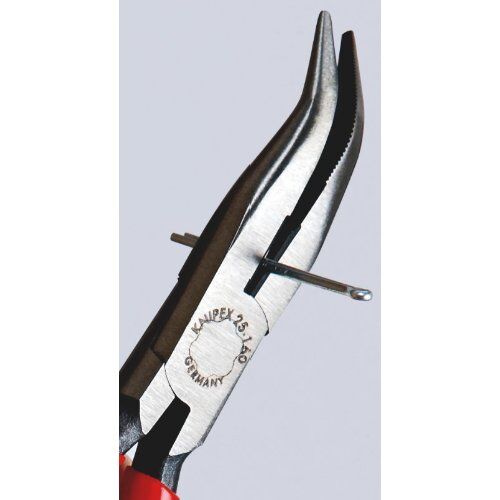  Flachrundzangen mit Schneide (Radiozangen) KNIPEX 25 01 160 Flachrundzange mit Schneide (Radiozange) mit Kunststoff überzogen schwarz atramentiert 160 mm 12380842
