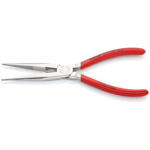  Flachrundzangen mit Schneide (Storchschnabelzangen) KNIPEX 26 13 200 Flachrundzange mit Schneide (Storchschnabelzange) mit Kunststoff überzogen verchromt 200 mm 12380834