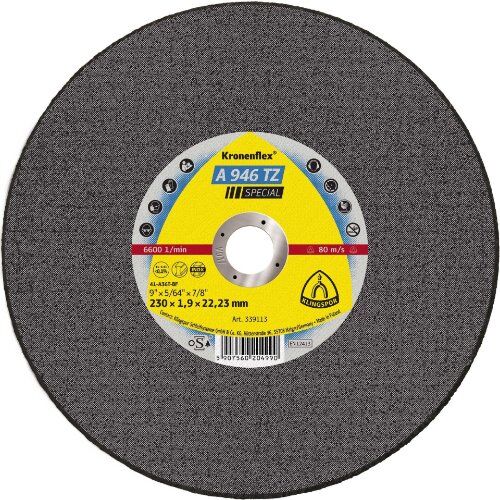  Klingspor A 946 TZ Trennscheibe A 946 TZ Trennscheiben, 230 x 1,9 x 22,23 mm gerade 12461008