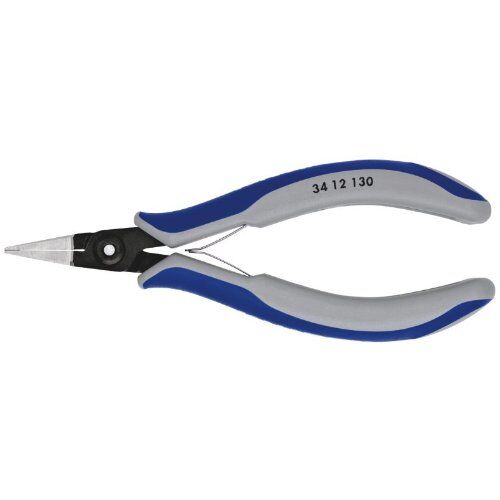  Präzisions-Elektronik-Greifzangen KNIPEX 34 12 130 Präzisions-Elektronik-Greifzange mit Mehrkomponenten-Hüllen brüniert 135 mm 12380894