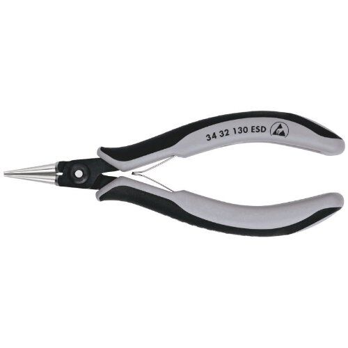  Präzisions-Elektronik-Greifzangen ESD KNIPEX 34 32 130 ESD Präzisions-Elektronik-Greifzange ESD mit Mehrkomponenten-Hüllen brüniert 135 mm 12380888