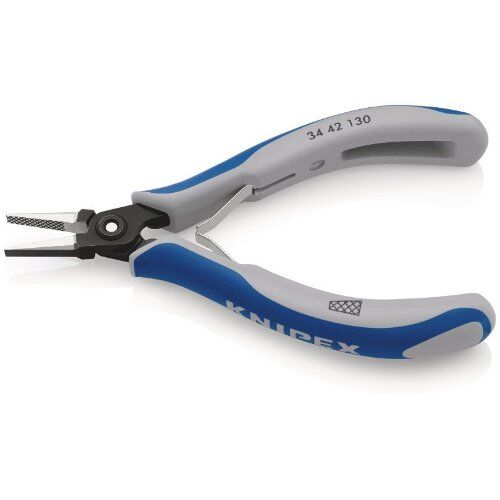  Präzisions-Elektronik-Greifzangen KNIPEX 34 42 130 Präzisions-Elektronik-Greifzange mit Mehrkomponenten-Hüllen brüniert 130 mm 12380898