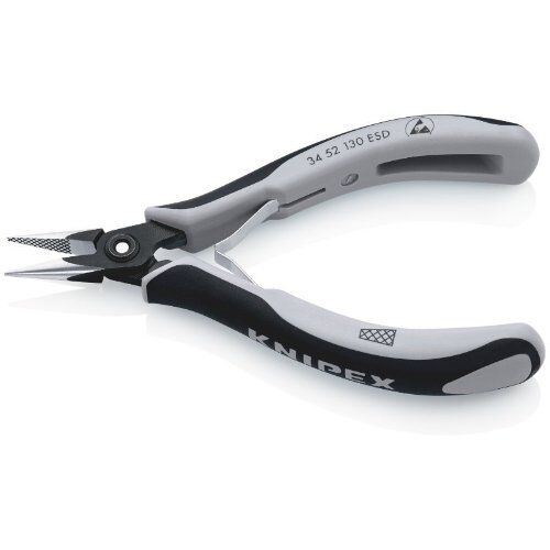  Präzisions-Elektronik-Greifzangen ESD KNIPEX 34 52 130 ESD Präzisions-Elektronik-Greifzange ESD mit Mehrkomponenten-Hüllen brüniert 130 mm 12380887