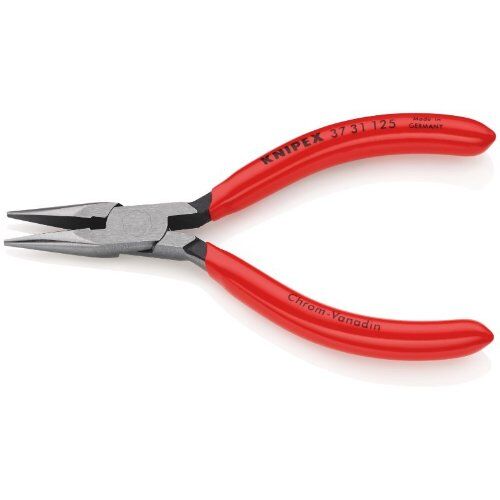  Greifzangen für Feinmechanik KNIPEX 37 31 125 Greifzange für Feinmechanik mit Kunststoff überzogen schwarz atramentiert 125 mm 12380917