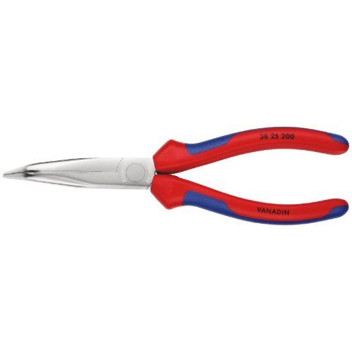  Mechanikerzangen KNIPEX 38 25 200 Mechanikerzange mit Mehrkomponenten-Hüllen verchromt 200 mm 12380929