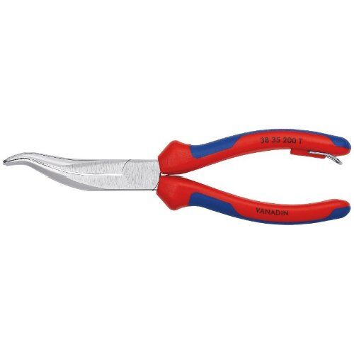  Mechanikerzangen KNIPEX 38 35 200 T Mechanikerzange mit Mehrkomponenten-Hüllen, mit integrierter Befestigungsöse zum Anbringen einer Absturzsicherung verchromt 200 mm 12380928