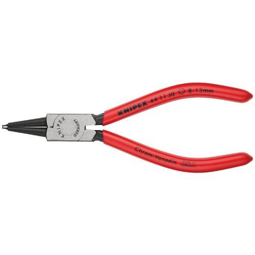  Sicherungsringzangen für Innenringe in Bohrungen KNIPEX 44 11 J0 Sicherungsringzange für Innenringe in Bohrungen mit Kunststoff überzogen schwarz atramentiert 140 mm 12381063