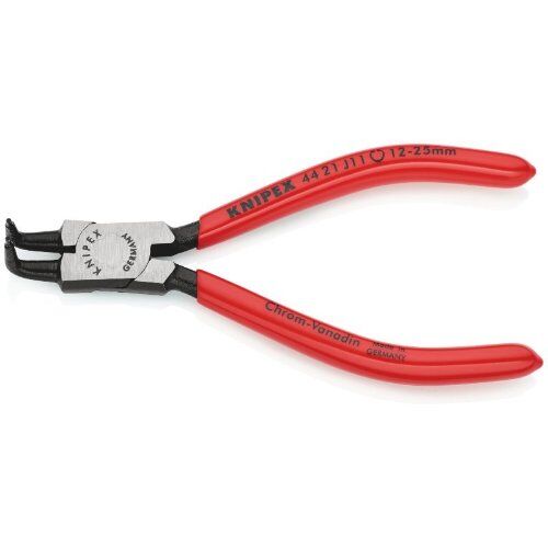  Sicherungsringzangen für Innenringe in Bohrungen KNIPEX 44 21 J11 Sicherungsringzange für Innenringe in Bohrungen mit Kunststoff überzogen schwarz atramentiert 130 mm 12380252