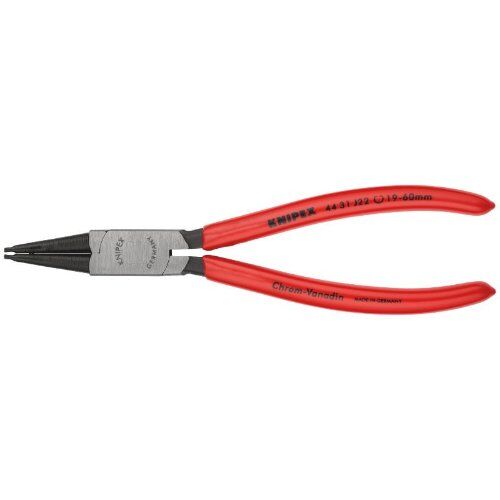  Sicherungsringzangen für Innenringe in Bohrungen KNIPEX 44 31 J22 Sicherungsringzange für Innenringe in Bohrungen 45° gewinkelt mit Kunststoff überzogen schwarz atramentiert 180 mm 12381069