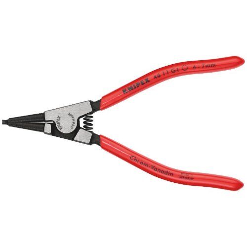  Sicherungsringzangen für Greifringe auf Wellen KNIPEX 46 11 G1 Sicherungsringzange für Greifringe auf Wellen mit Kunststoff überzogen schwarz atramentiert 140 mm 12381114