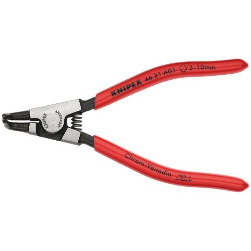  Sicherungsringzangen für Außenringe auf Wellen KNIPEX 46 21 A01 Sicherungsringzange für Außenringe auf Wellen mit Kunststoff überzogen schwarz atramentiert 125 mm 12381089