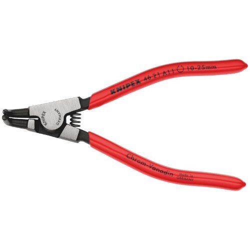  Sicherungsringzangen für Außenringe auf Wellen KNIPEX 46 21 A11 Sicherungsringzange für Außenringe auf Wellen mit Kunststoff überzogen schwarz atramentiert 125 mm 12380258