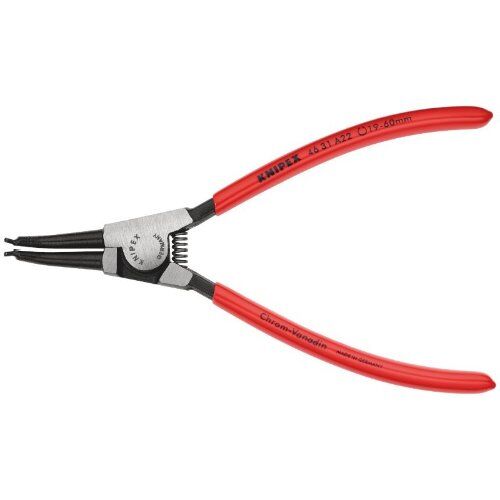  Sicherungsringzangen für Außenringe auf Wellen KNIPEX 46 31 A22 Sicherungsringzange für Außenringe auf Wellen 45° gewinkelt mit Kunststoff überzogen schwarz atramentiert 185 mm 12380259