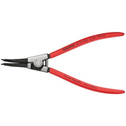 Sicherungsringzangen für Außenringe auf Wellen KNIPEX 46 31 A32 Sicherungsringzange für Außenringe auf Wellen 45° gewinkelt mit Kunststoff überzogen schwarz atramentiert 210 mm 12381096