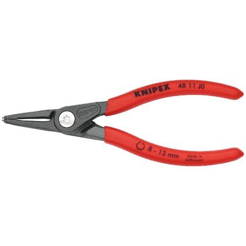  Präzisions-Sicherungsringzangen für Innenringe in Bohrungen KNIPEX 48 11 J0 Präzisions-Sicherungsringzange für Innenringe in Bohrungen mit rutschhemmendem Kunststoff überzogen grau atramentiert 140 mm 12381118