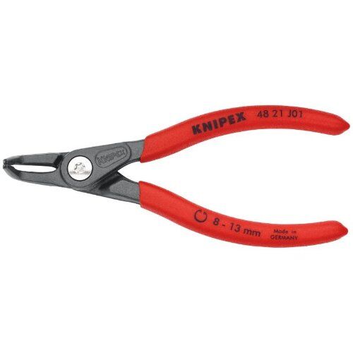  Präzisions-Sicherungsringzangen für Innenringe in Bohrungen KNIPEX 48 21 J01 Präzisions-Sicherungsringzange für Innenringe in Bohrungen mit rutschhemmendem Kunststoff überzogen grau atramentiert 130 mm 12381124