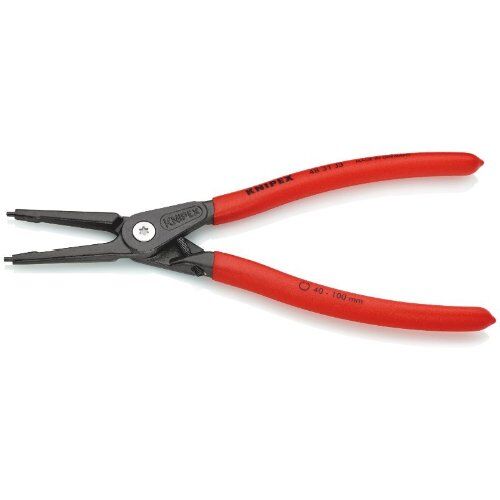  Präzisions-Sicherungsringzangen für Innenringe in Bohrungen KNIPEX 48 31 J3 Präzisions-Sicherungsringzange für Innenringe in Bohrungen mit Überdehnungsschutz mit rutschhemmendem Kunststoff überzogen grau atramentiert 225 mm 12381126
