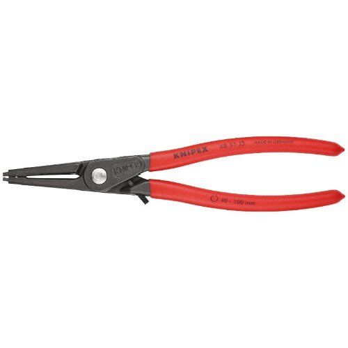  Präzisions-Sicherungsringzangen für Innenringe in Bohrungen KNIPEX 48 31 J3 Präzisions-Sicherungsringzange für Innenringe in Bohrungen mit Überdehnungsschutz mit rutschhemmendem Kunststoff überzogen grau atramentiert 225 mm 12381126