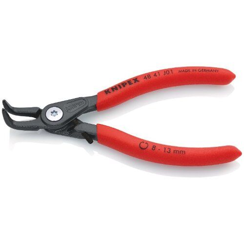  Präzisions-Sicherungsringzangen für Innenringe in Bohrungen KNIPEX 48 41 J01 Präzisions-Sicherungsringzange für Innenringe in Bohrungen mit rutschhemmendem Kunststoff überzogen grau atramentiert 130 mm 12381123