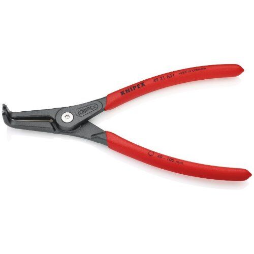  Präzisions-Sicherungsringzangen für Außenringe auf Wellen KNIPEX 49 21 A31 Präzisions-Sicherungsringzange für Außenringe auf Wellen mit rutschhemmendem Kunststoff überzogen grau atramentiert 210 mm 12381139