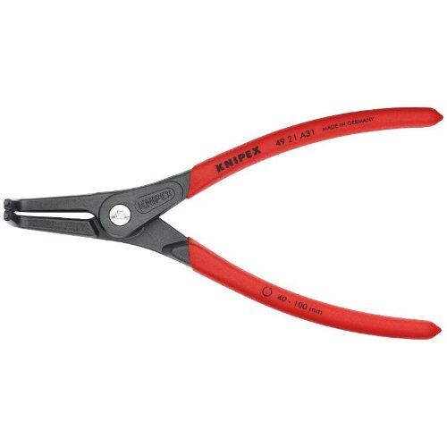  Präzisions-Sicherungsringzangen für Außenringe auf Wellen KNIPEX 49 21 A31 Präzisions-Sicherungsringzange für Außenringe auf Wellen mit rutschhemmendem Kunststoff überzogen grau atramentiert 210 mm 12381139