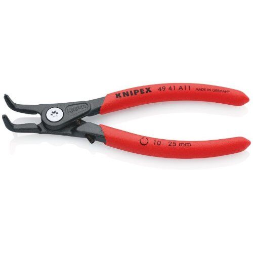  Präzisions-Sicherungsringzangen für Außenringe auf Wellen KNIPEX 49 41 A11 Präzisions-Sicherungsringzange für Außenringe auf Wellen mit rutschhemmendem Kunststoff überzogen grau atramentiert 130 mm 12381150