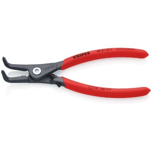  Präzisions-Sicherungsringzangen für Außenringe auf Wellen KNIPEX 49 41 A21 Präzisions-Sicherungsringzange für Außenringe auf Wellen mit rutschhemmendem Kunststoff überzogen grau atramentiert 165 mm 12381142